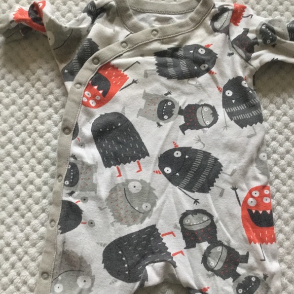 BABY GAP Monster FOOTSIE Size 0/3 Month NWOT - Picture 3 of 5